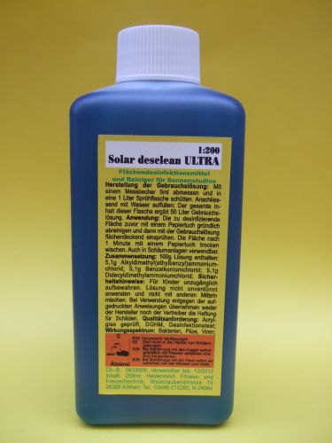 3 X Desclean Desinfektionsmittel Reiniger Solarium Sonnenbank       Porta de Sol 